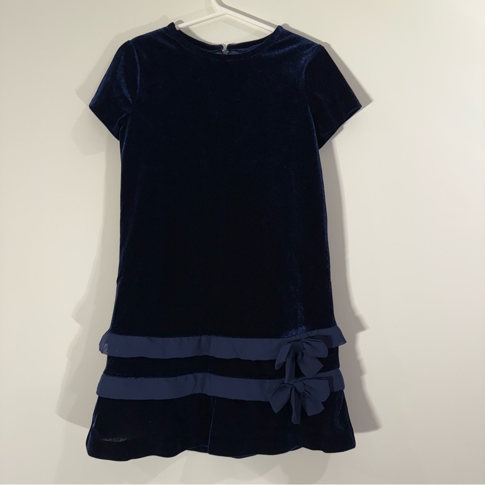 Florence Eiseman Navy Blue Velvet Party Holiday‎ Dress Formal Girls Size 6x